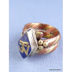 Bague tibétaine bouddhiste tresse T 56 - Bagues tibétaines bouddhistes