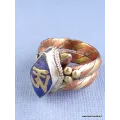 Bague tibétaine bouddhiste tresse T 56 - Bagues tibétaines bouddhistes