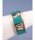 Bague turquoise Mantra de Chenrezi Bagues tibétaines bouddhistes BT22