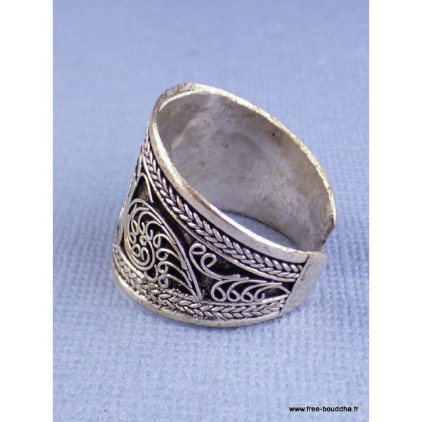Bijou Bague tibétaine filigrane OM 56/62 Bagues tibétaines bouddhistes ref 106