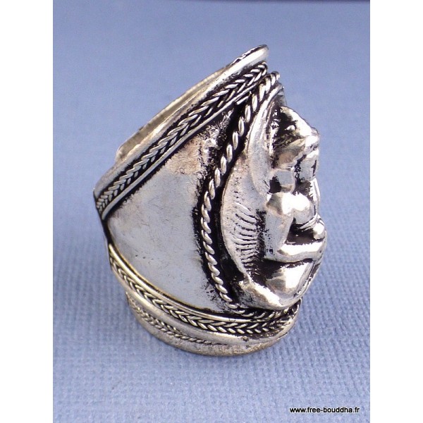 Bague tibétaine BOUDDHA T 60/70 Bagues tibétaines bouddhistes ABT6