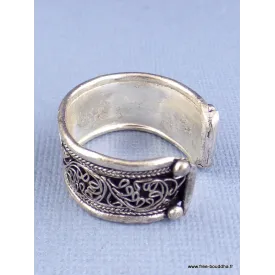 Anneau tibétain filigrane T 55/62 - Bijoux tibetains bouddhistes