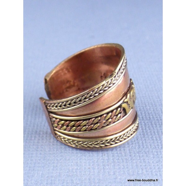 Bague bouddhiste Mantra de Chenrezi 55/62 Bagues tibétaines bouddhistes BT52