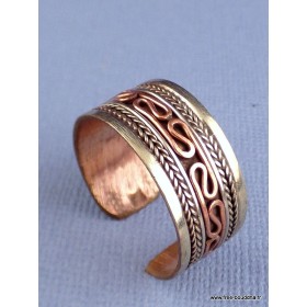 Bague tibétaine métal CUIVRE 60/66 Bagues tibétaines bouddhistes BT50