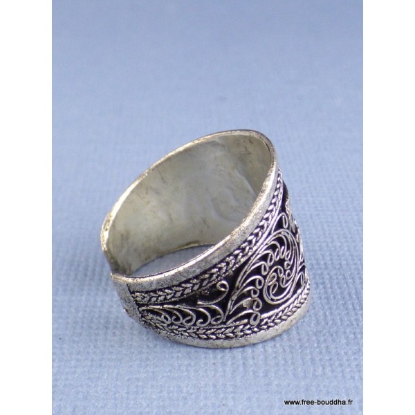 Bague tibétaine filigrane Yeux du Bouddha 56/62 Bagues tibétaines bouddhistes ref 107