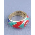 Bague tibétaine Symbole Om Bouddhiste T 63 - Bagues tibétaines bouddhistes