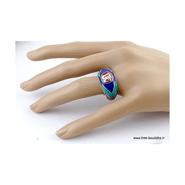 Bague tibétaine Symbole Om Bouddhiste T 62 Bagues tibétaines bouddhistes REF 3669.1