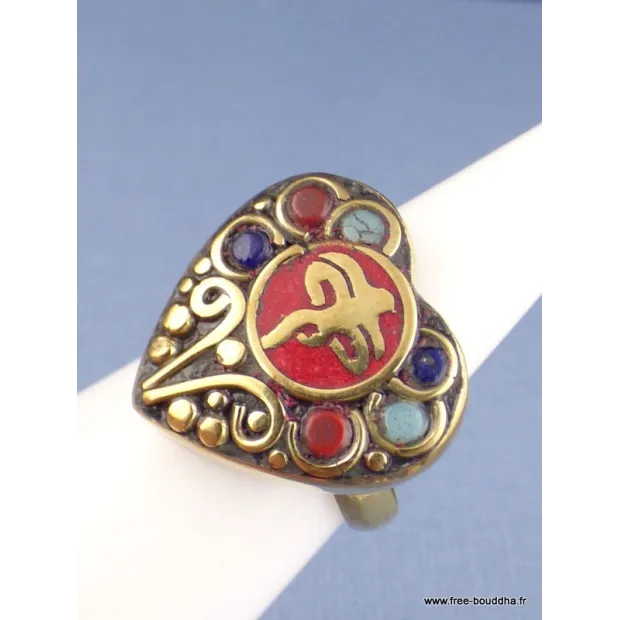 Bague tibétaine bouddhiste Yeux de Bouddha - Bagues tibétaines bouddhistes