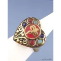 Bague tibétaine bouddhiste Yeux de Bouddha - Bagues tibétaines bouddhistes