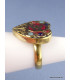 Bague Coeur Om tibétain taille ajustable Bagues tibétaines bouddhistes ref 106D.7