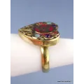 Bague Coeur Om tibétain taille ajustable - Bagues tibétaines bouddhistes