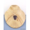 Pendentif Multi-fluorite sculptée semi-oval Pendentifs pierres naturelles RV27.2