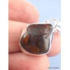 Pendentif Agate de Feu asymétrique Pendentifs pierres naturelles PAC77.1