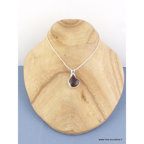 Pendentif Agate de Feu asymétrique Pendentifs pierres naturelles PAC77.1