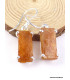 Boucles d'oreilles Cyanite Orange brute Bijoux en Cyanite Orange PAC84