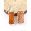 Boucles d'oreilles Cyanite Orange brute Bijoux en Cyanite Orange PAC84