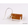 Boucles d'oreilles Cyanite Orange brute Bijoux en Cyanite Orange PAC84