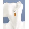 Boucles d'oreilles Cyanite Orange brute Bijoux en Cyanite Orange PAC84