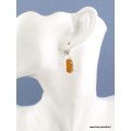 Boucles d'oreilles Cyanite Orange brute Bijoux en Cyanite Orange PAC84