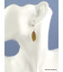 Boucles d'oreilles en Nellite forme marquise Bijoux en Nellite PAC86