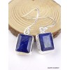 Boucles d'oreilles Saphir facetté Bijoux en saphir bleu PAC92