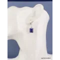 Boucles d'oreilles Saphir facetté - Bijoux en saphir bleu