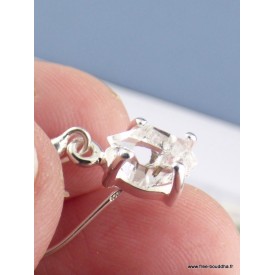 Boucles d'oreilles Diamant d'Herkimer brut Bijoux en Diamant d'Herkimer SK45