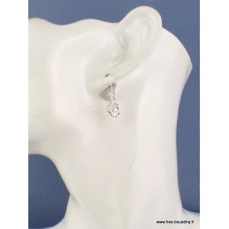 Boucles d'oreilles Diamant d'Herkimer facetté Boucles d'oreilles en pierres YM47