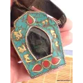 Gros pendentif tibétain bouddhiste Ghau - Pendentifs tibétains bouddhistes