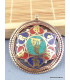 Pendentif bouddhiste Om kalachakra 2 faces Bijoux tibetains bouddhistes BHP43