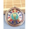 Pendentif bouddhiste Om kalachakra 2 faces Bijoux tibetains bouddhistes BHP43