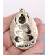 Bijou pendentif Bouddha en métal blanc Bijoux tibetains bouddhistes WN7.2