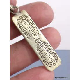 Pendentif tibétain bouddhiste Mantra en turquoise - Pendentifs tibétains bouddhistes