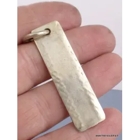 Pendentif bouddhiste Mantra de Chenrezi en métal blanc - Pendentifs tibétains bouddhistes