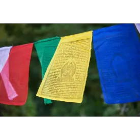 Drapeaux tibétains divinités bouddhistes x 10 Moyen modèle qualité supérieure - Drapeaux tibétains