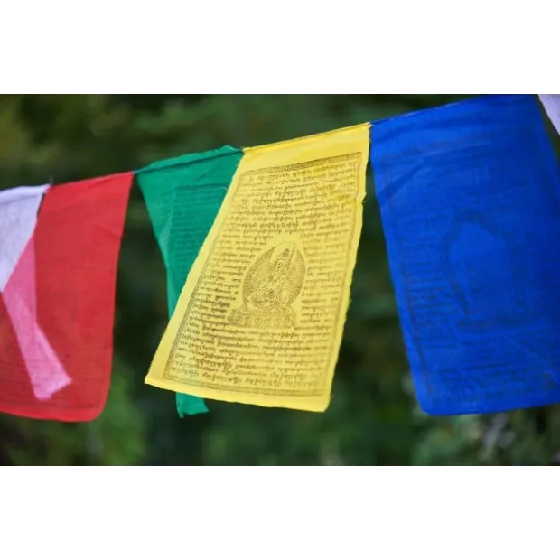 Drapeaux tibétains divinités bouddhistes x 10 Moyen modèle qualité supérieure - Drapeaux tibétains