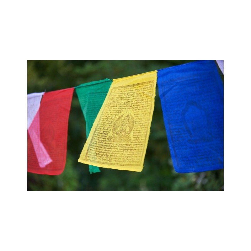 Drapeaux de prières tibétains x 10 Petit modèle Qualité supérieure Drapeaux tibétains drapeau PM1