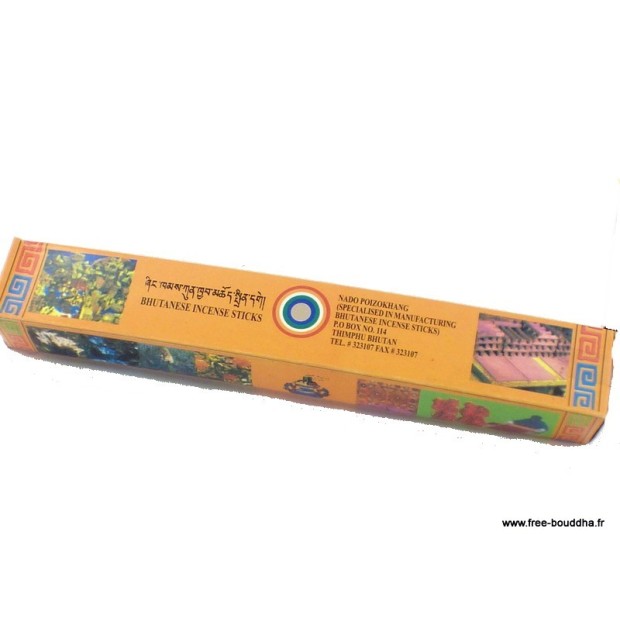 Encens Bhoutanais traditionnel orange Encens tibétains, accessoires EBORAN