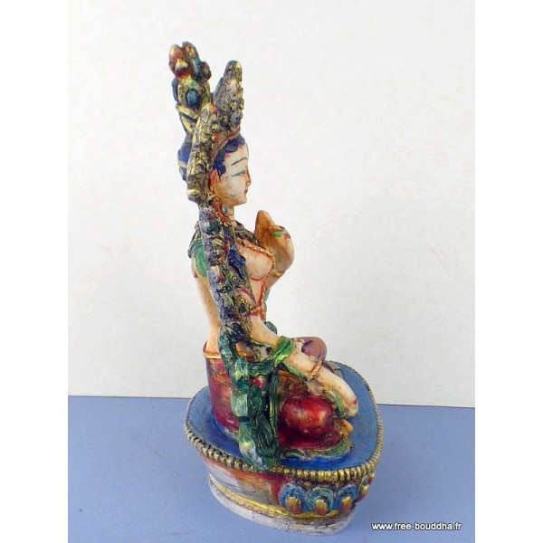 Statuette bouddhiste Tara Blanche peinte à la main Statuettes Bouddhistes STU6