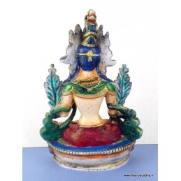 Statuette bouddhiste Tara Blanche peinte à la main Objets rituels bouddhistes STU6