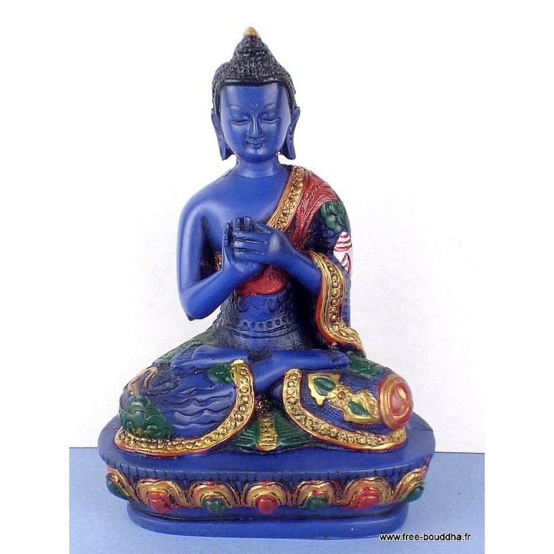 Statuette Bouddha de Médecine 14 cm Objets rituels bouddhistes BLUEB2