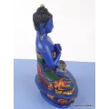 Statuette bouddhiste Bouddha de Médecine 14 cm - Statuettes bouddhistes tibétaines artisanales