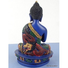 Statuette Bouddha de Médecine 14 cm Objets rituels bouddhistes BLUEB2