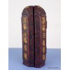 Autel temple bouddhiste Triptyque patine antique Statuettes Bouddhistes TRYP4