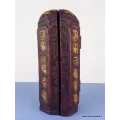Statuette bouddhiste Autel temple bouddhiste Triptyque patine antique - Objets rituels bouddhistes