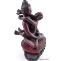 Statuette bouddhiste Shakti (Samantabhadra) 13 cm patine rouge - Statuettes bouddhistes tibétaines artisanales