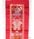 Tenture tibétaine bouddhiste verticale rouge signes auspicieux Tentures tibétaines Bouddha HQTEN1