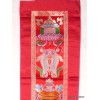 Tenture tibétaine bouddhiste verticale rouge signes auspicieux Tentures tibétaines Bouddha HQTEN1