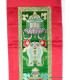 Tenture tibétaine bouddhiste Signes auspicieux rouge verte Tentures tibétaines Bouddha HQTEN3