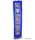 Tenture bouddhiste 8 signes de bon augure bleue Tentures tibétaines Bouddha HQTEN5